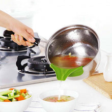 Load image into Gallery viewer, Silicone Anti-spill Drain Pans Round Rim Deflector Liquid Soup Diversion Mouth